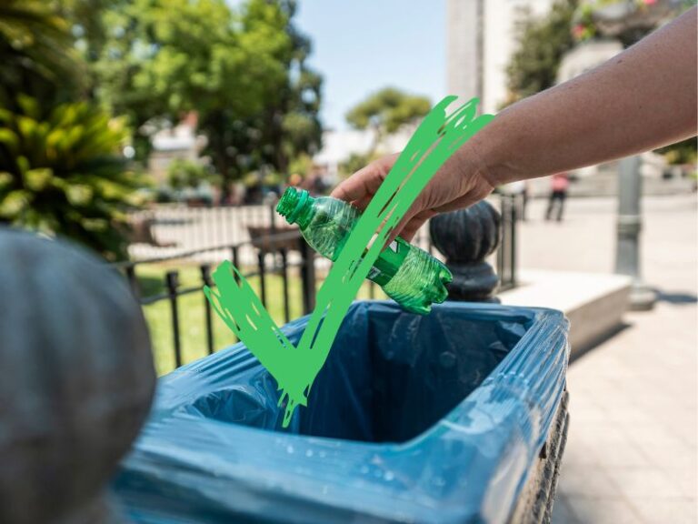 TIRAR BASURA EN EL CESTO